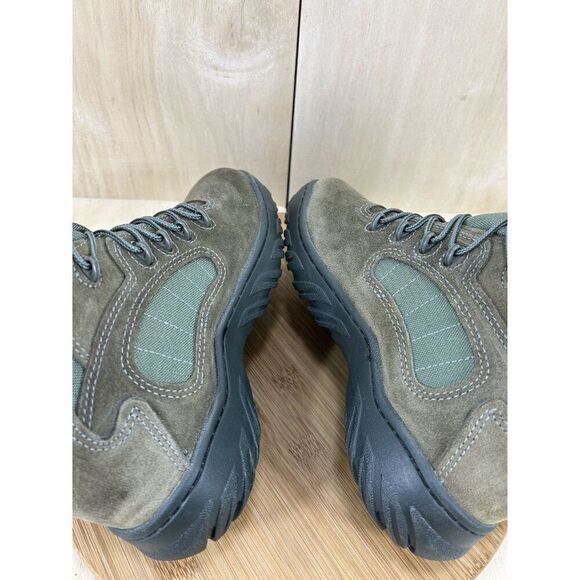 NEW Converse Green Leather Nylon Military Tactical Combat Boots Womens Size 7 - Picture 8 of 9